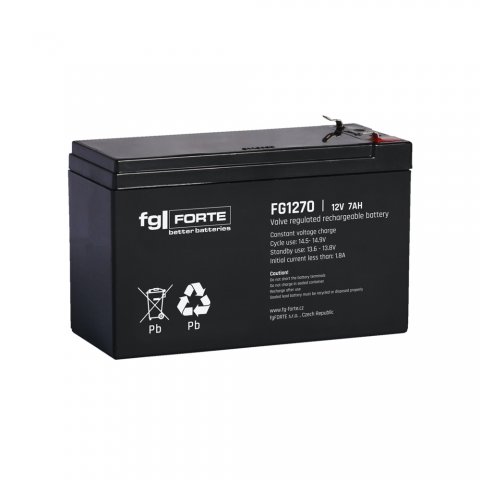 Akumulátor fgFORTE FG1270 F1, 12V 7Ah,