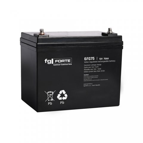 Akumulátor fgFORTE 6FG75, 12V 75Ah